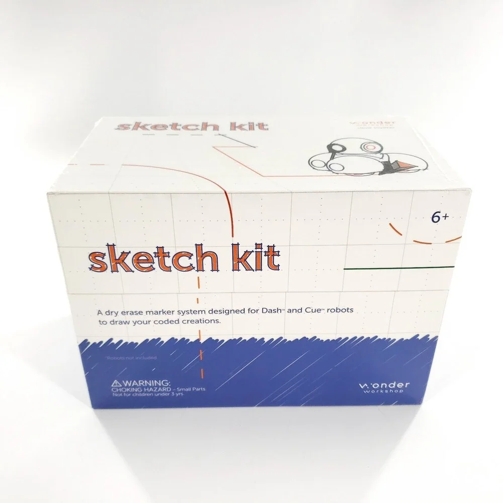 Wonder Workshop Sketch Kit Dry Erase Marker System for Dash/Cue Robots Brand New